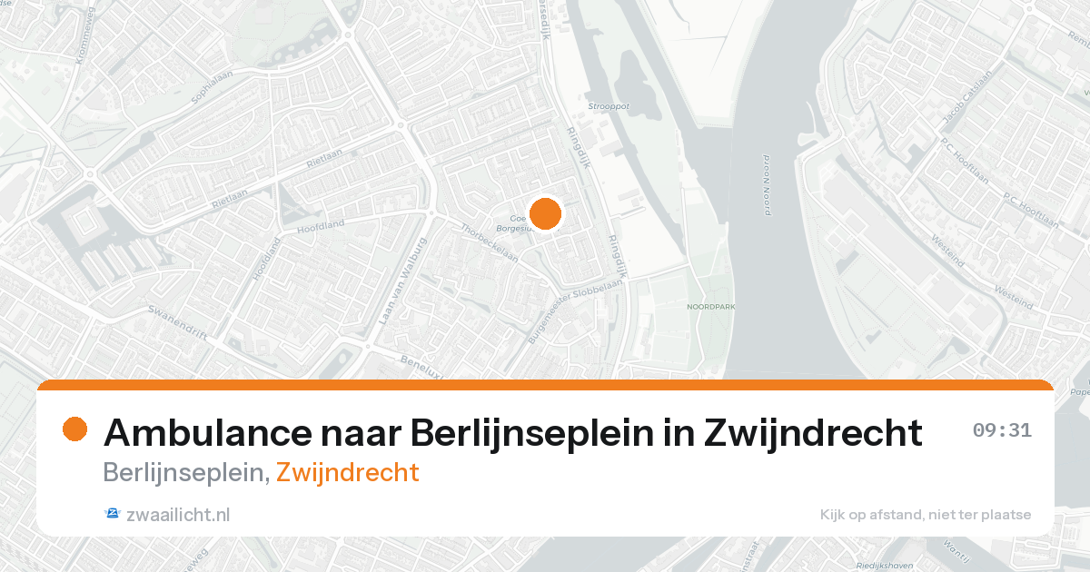 Ambulance naar Berlijnseplein in Zwijndrecht — 31 mei 2026
