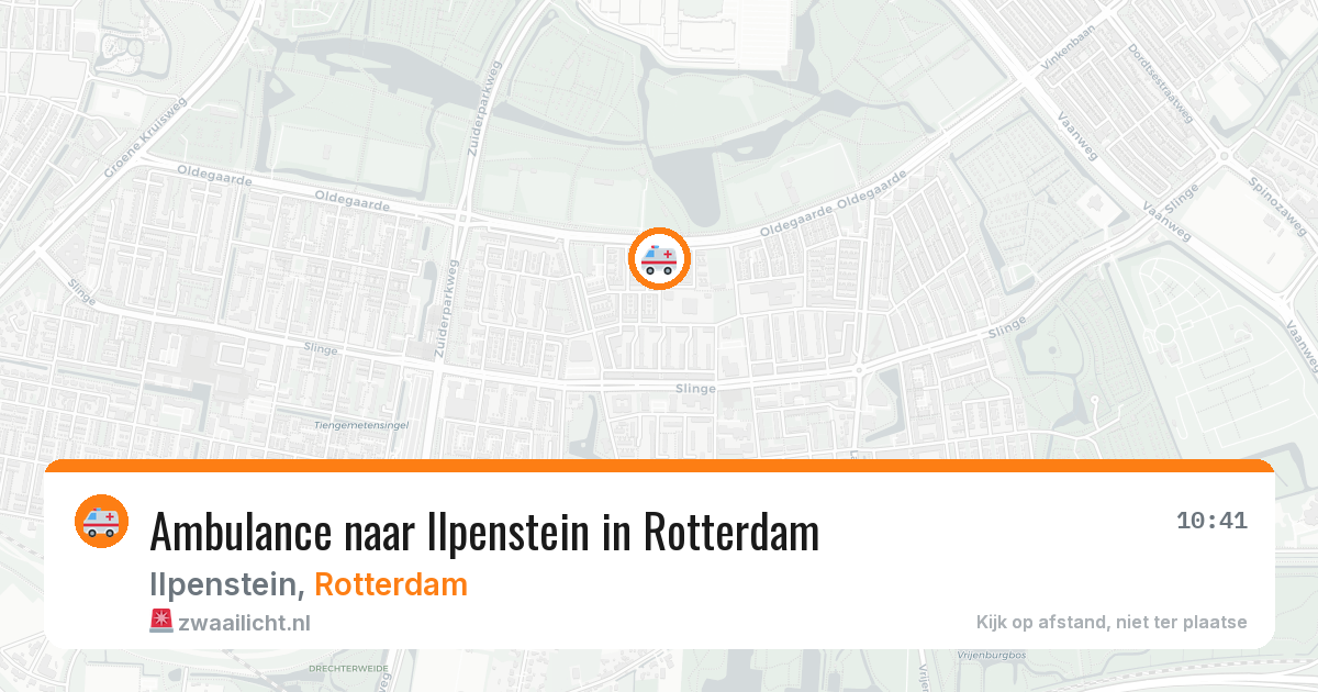 Ambulance naar Ilpenstein in Rotterdam — 29 jul 2026