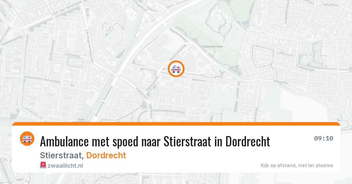 Ambulance met spoed naar Stierstraat in Dordrecht — 6 mei 2026