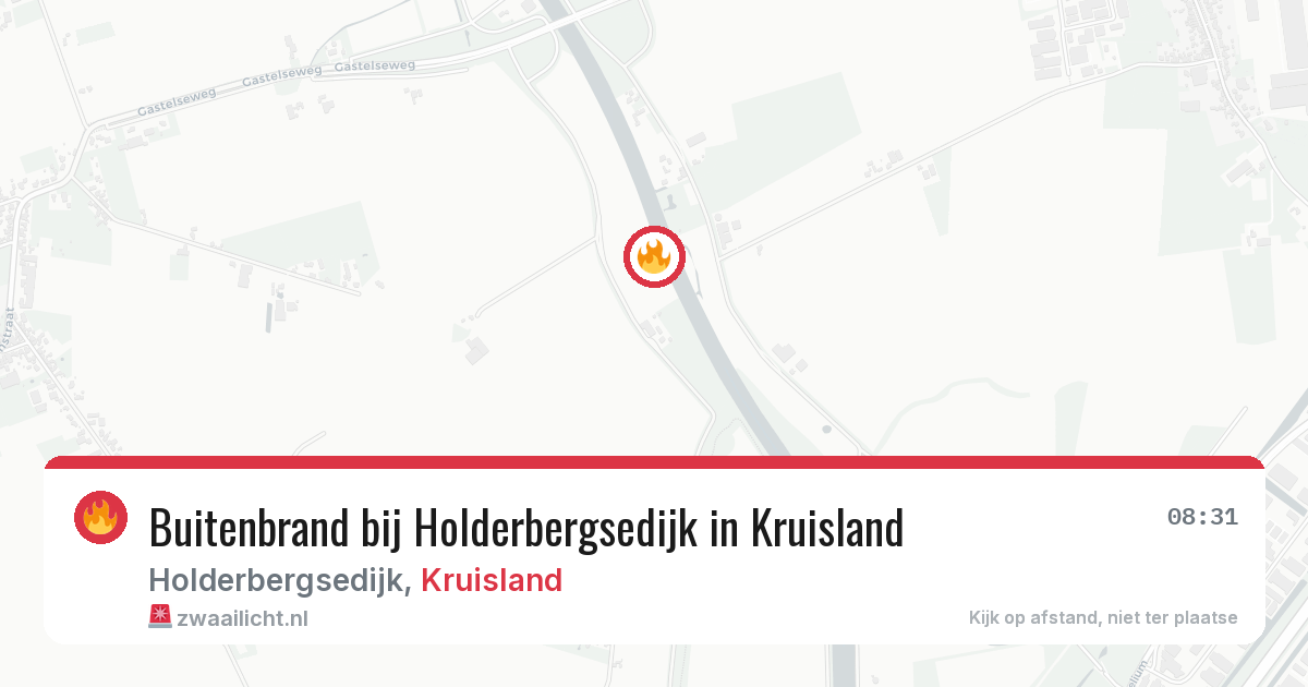 Buitenbrand bij Holderbergsedijk in Kruisland — 15 jun 2026