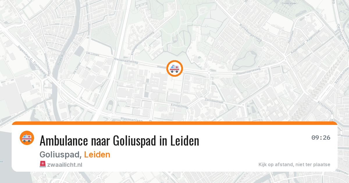 Ambulance naar Goliuspad in Leiden — 2 jul 2026