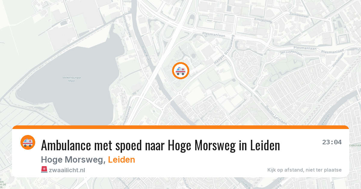 Ambulance met spoed naar Hoge Morsweg in Leiden — 13 mei 2026