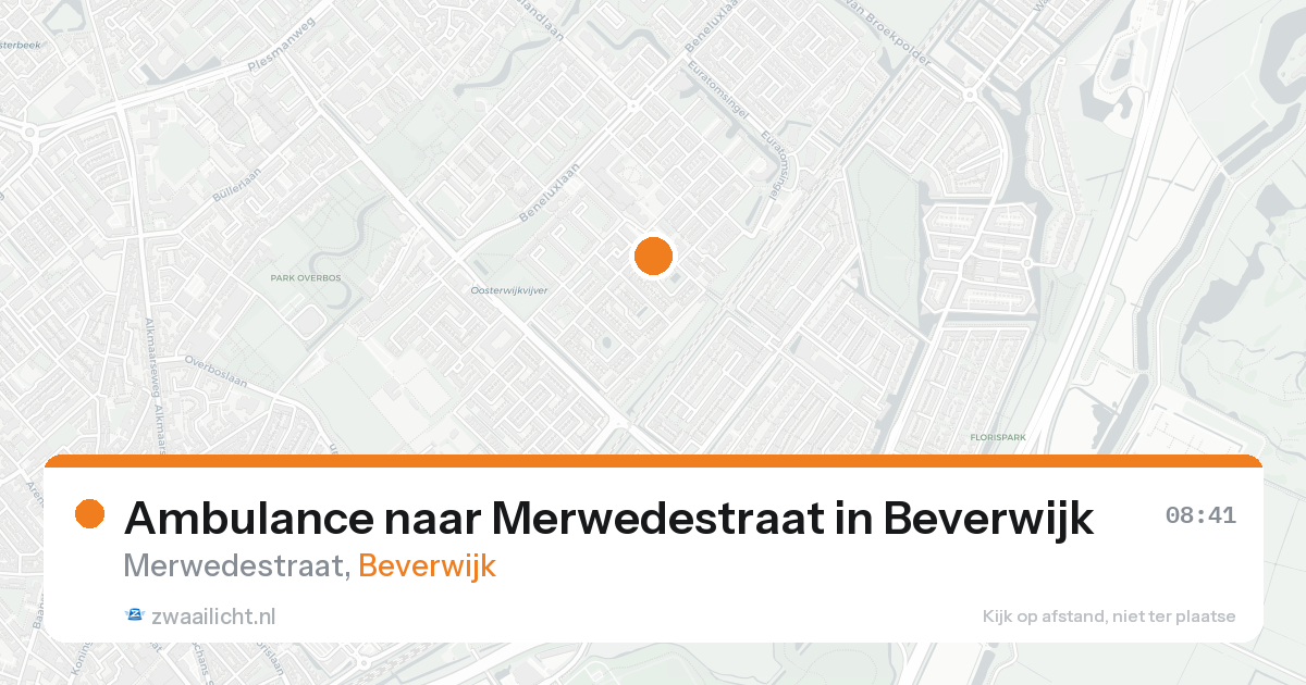 Ambulance naar Merwedestraat in Beverwijk — 23 aug 2026