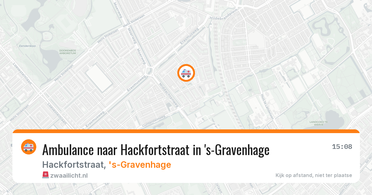 Ambulance naar Hackfortstraat in 's-Gravenhage — 31 jul 2026