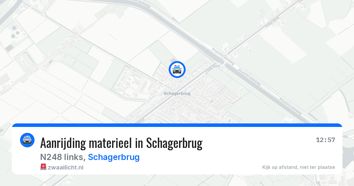 Aanrijding materieel in Schagerbrug — 18 mrt 2026