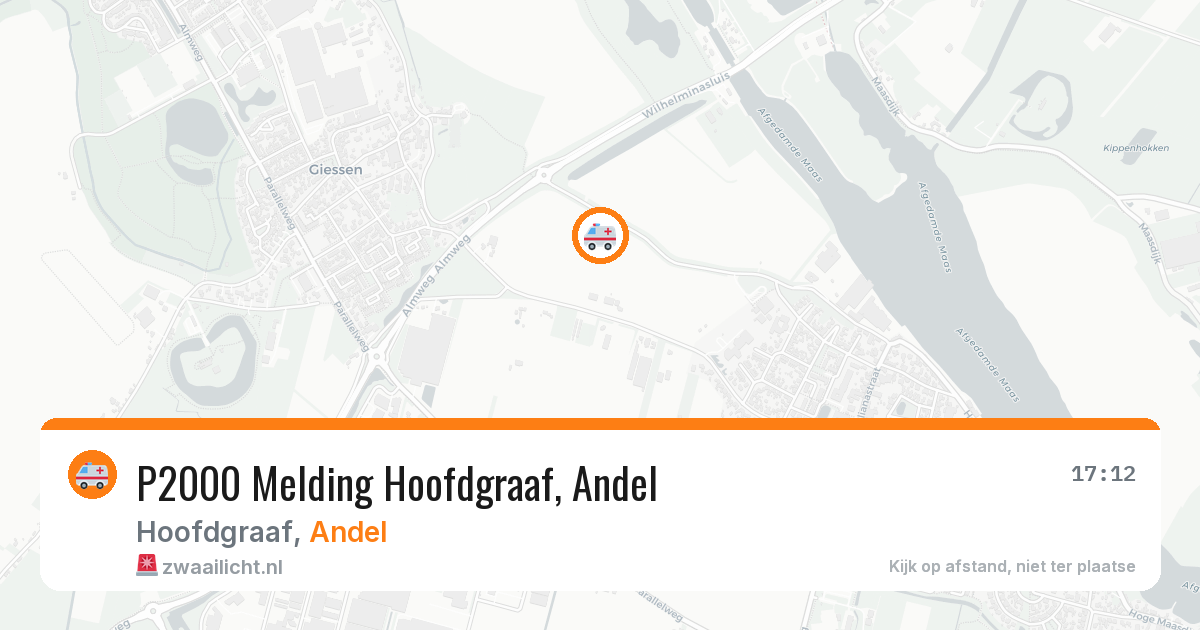 P2000 Melding Hoofdgraaf, Andel — 4 feb 2026