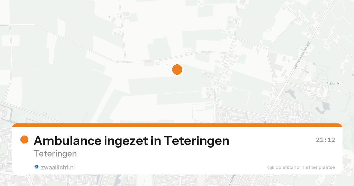 Ambulance ingezet in Teteringen — 19 aug 2026