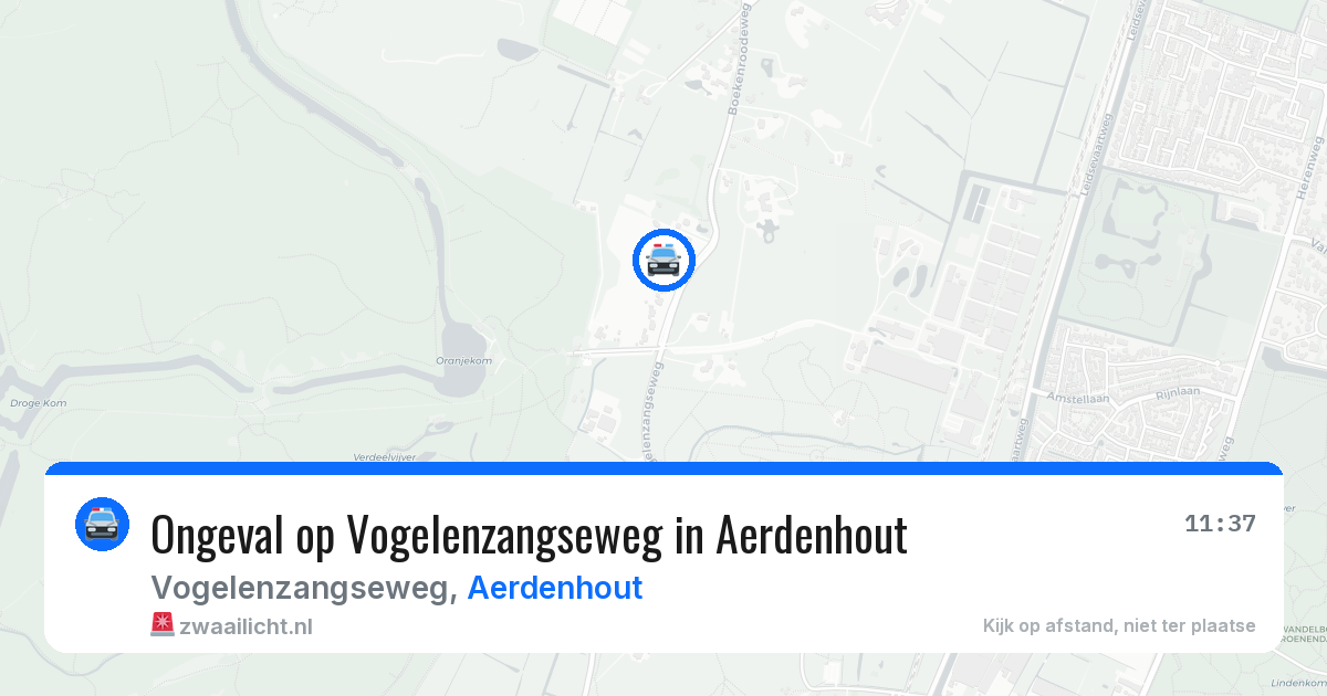 Ongeval op Vogelenzangseweg in Aerdenhout — 3 jul 2026