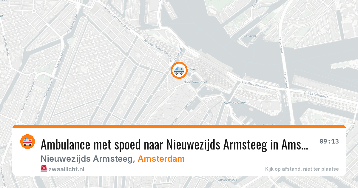 Ambulance met spoed naar Nieuwezijds Armsteeg in Amsterdam — 1 aug 2026