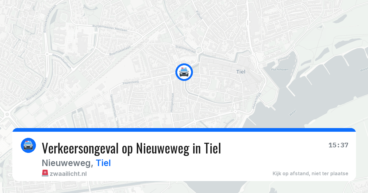 Verkeersongeval op Nieuweweg in Tiel — 29 jun 2026