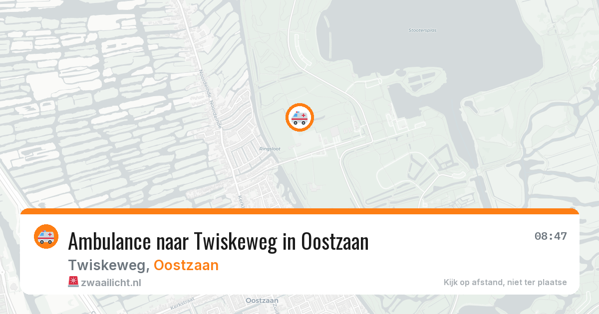 Ambulance naar Twiskeweg in Oostzaan — 14 aug 2026