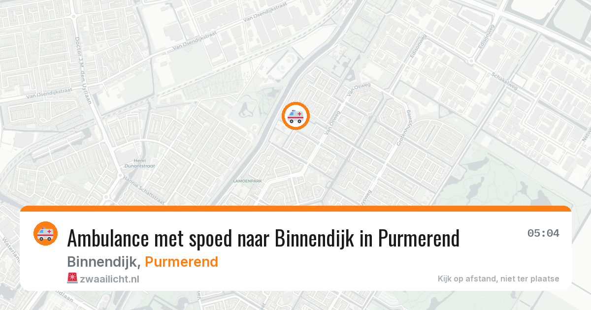 Ambulance met spoed naar Binnendijk in Purmerend — 12 mei 2026