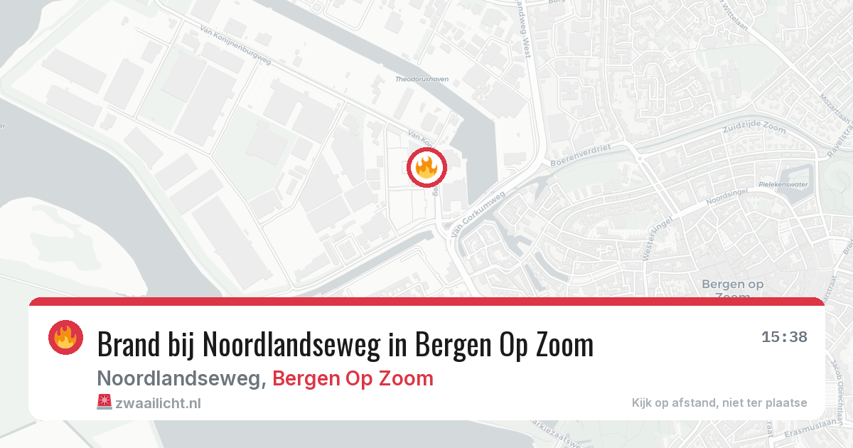 Brand bij Noordlandseweg in Bergen Op Zoom — 9 mei 2026
