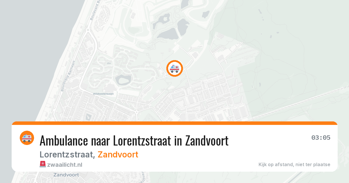 Ambulance naar Lorentzstraat in Zandvoort — 26 jun 2026