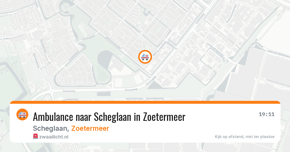 Ambulance naar Scheglaan in Zoetermeer — 27 mei 2026