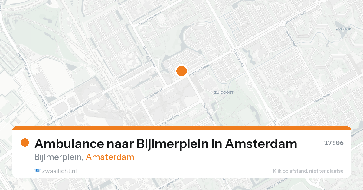 Ambulance naar Bijlmerplein in Amsterdam — 25 mei 2026