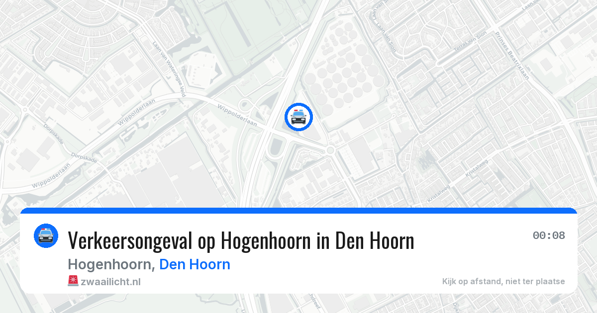 Verkeersongeval op Hogenhoorn in Den Hoorn — 13 mei 2026
