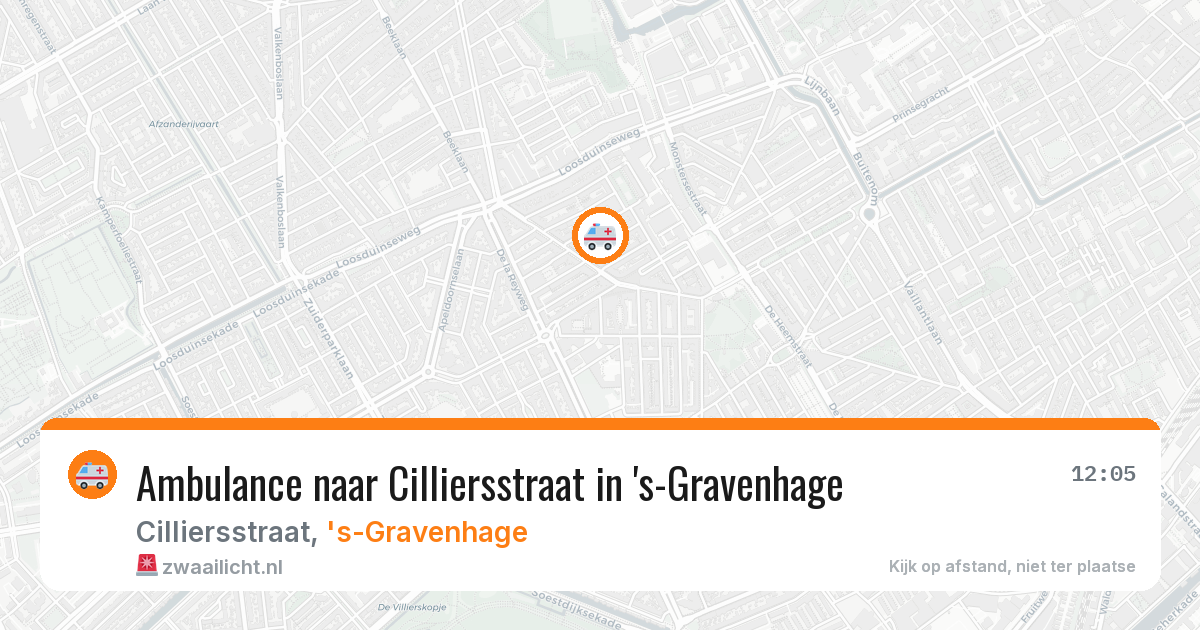 Ambulance naar Cilliersstraat in 's-Gravenhage — 27 jun 2026