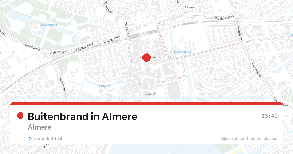Buitenbrand in Almere — 24 jun 2026