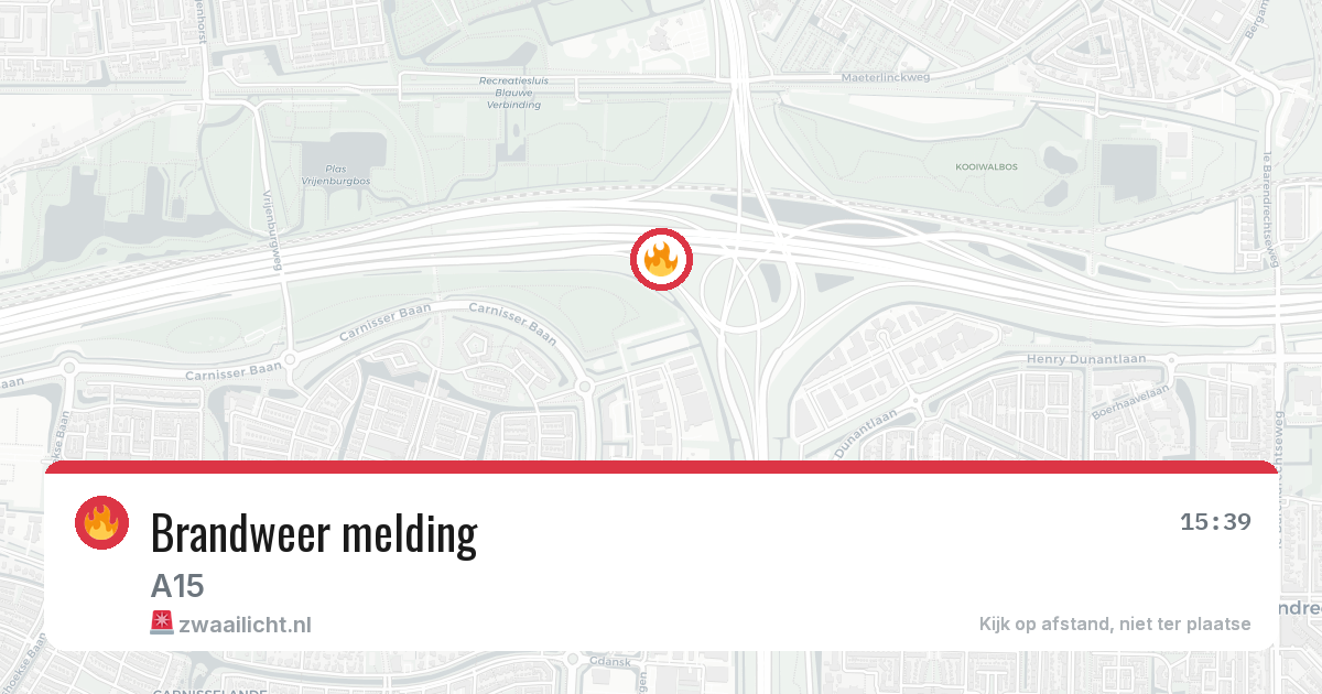 Brandweer melding — 1 jul 2026