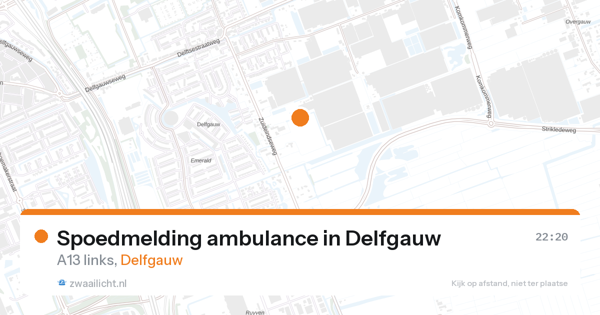 Spoedmelding ambulance in Delfgauw — 27 aug 2026