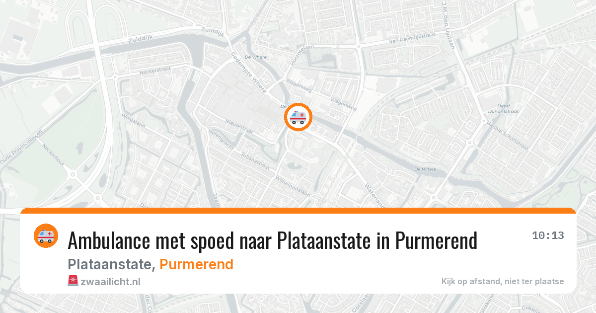 Ambulance met spoed naar Plataanstate in Purmerend — 29 jan 2026