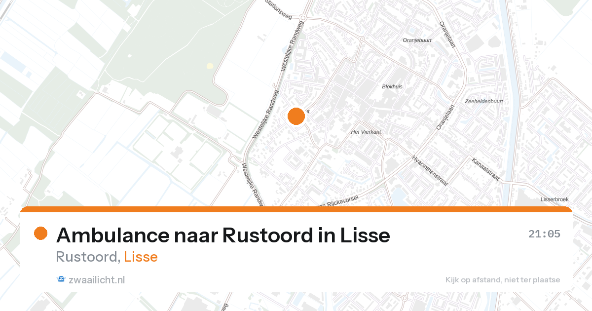 Ambulance naar Rustoord in Lisse — 27 aug 2026