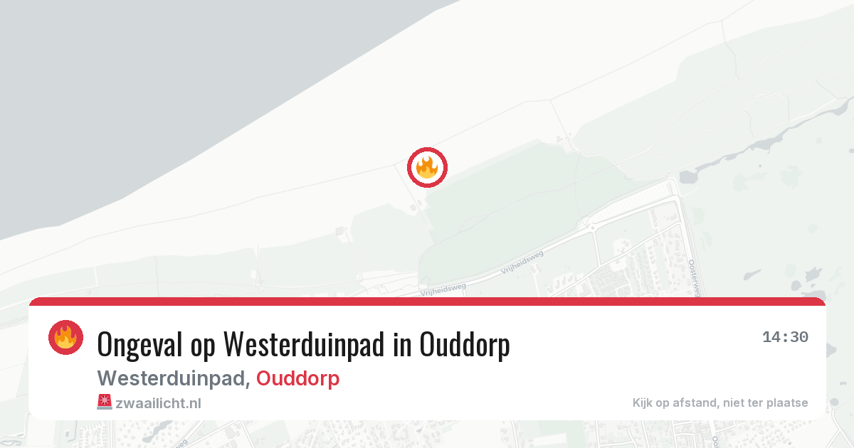 Ongeval op Westerduinpad in Ouddorp — 12 aug 2026