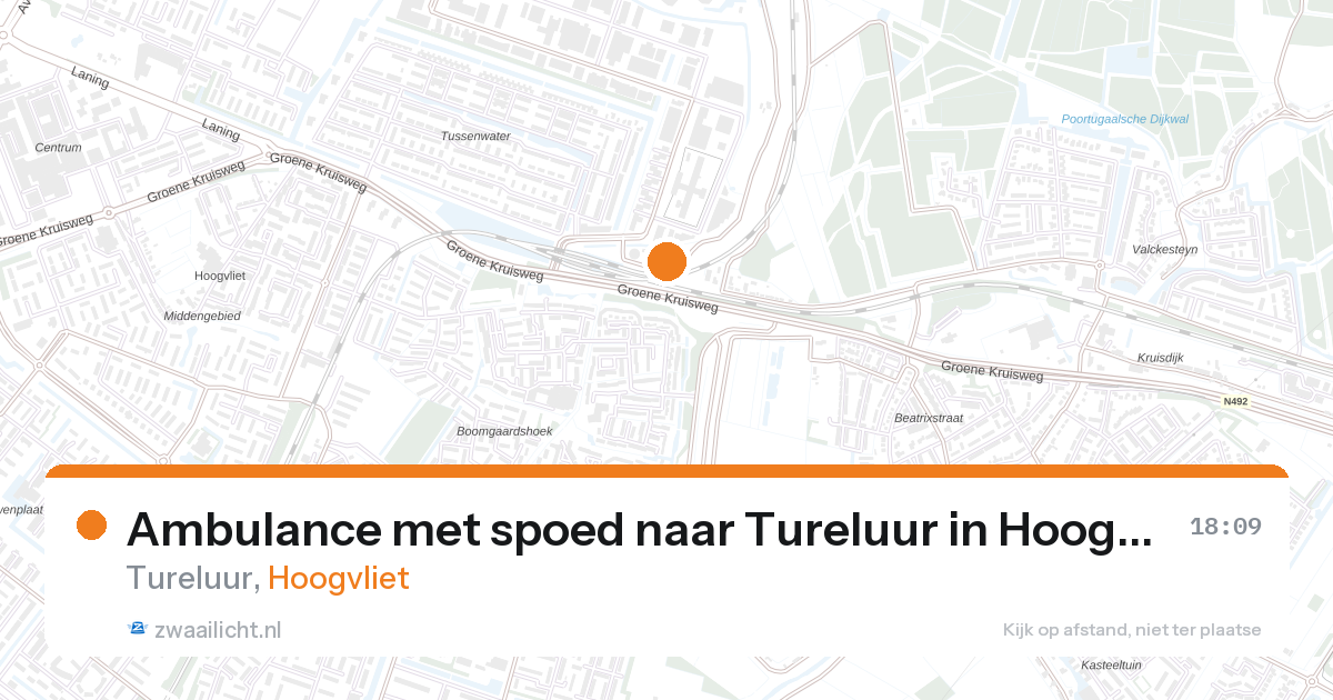 Ambulance met spoed naar Tureluur in Hoogvliet — 27 aug 2026