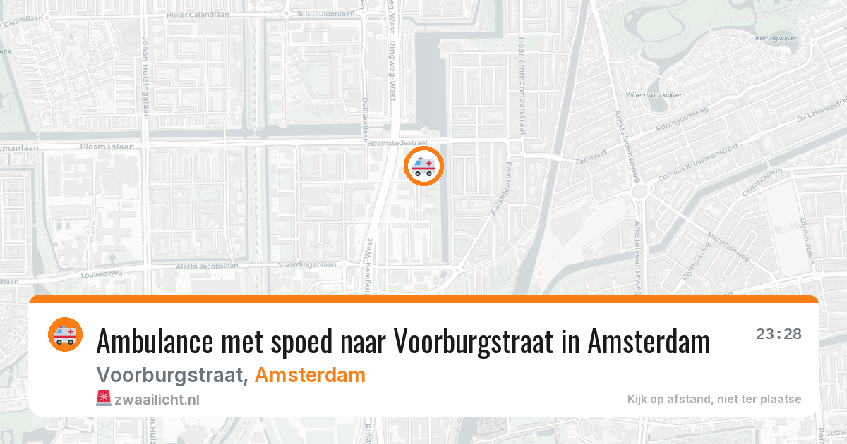 Ambulance met spoed naar Voorburgstraat in Amsterdam — 29 jan 2026