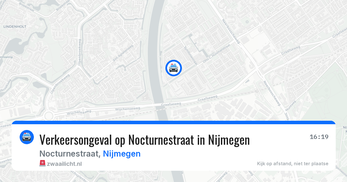 Verkeersongeval op Nocturnestraat in Nijmegen — 21 apr 2026