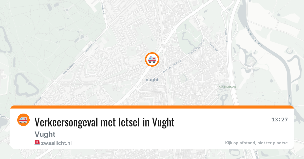 Verkeersongeval met letsel in Vught — 23 jan 2026