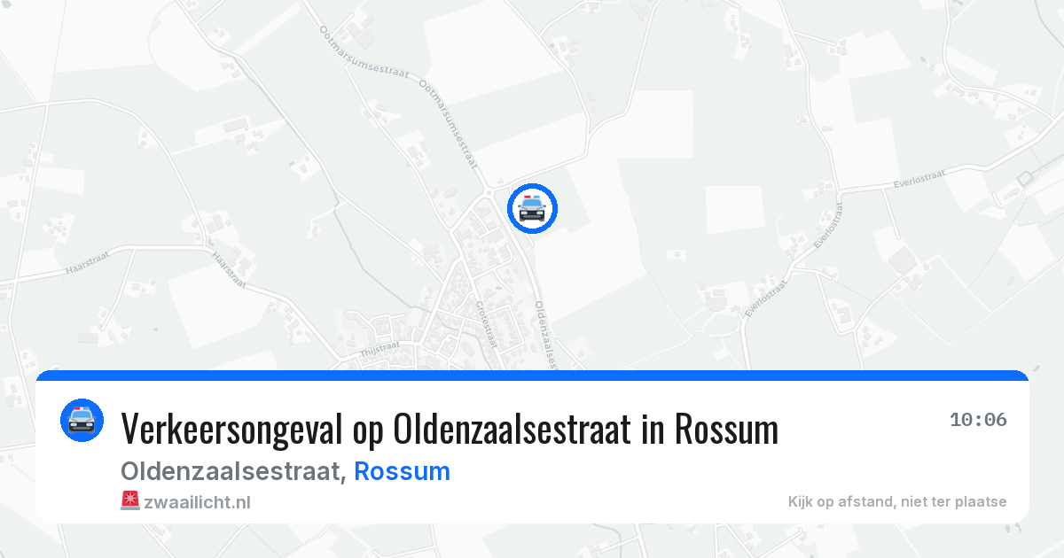 Verkeersongeval op Oldenzaalsestraat in Rossum — 29 mrt 2026