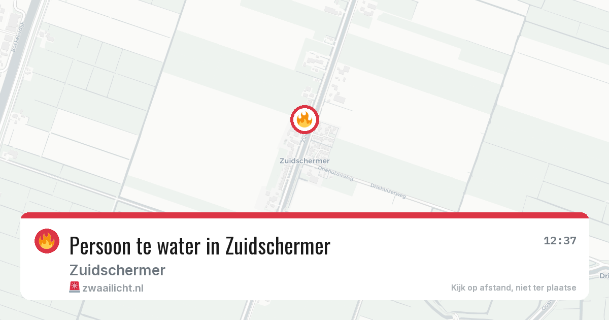 Persoon te water in Zuidschermer — 28 apr 2026