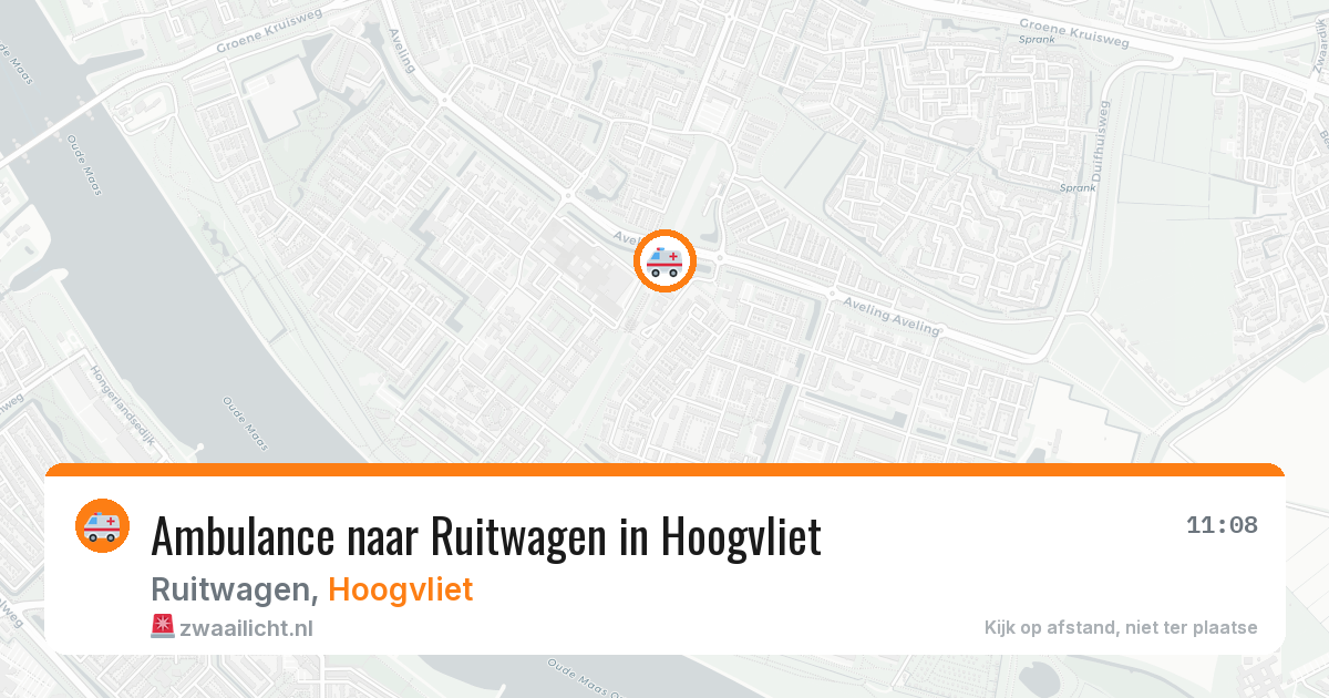 Ambulance naar Ruitwagen in Hoogvliet — 11 jul 2026