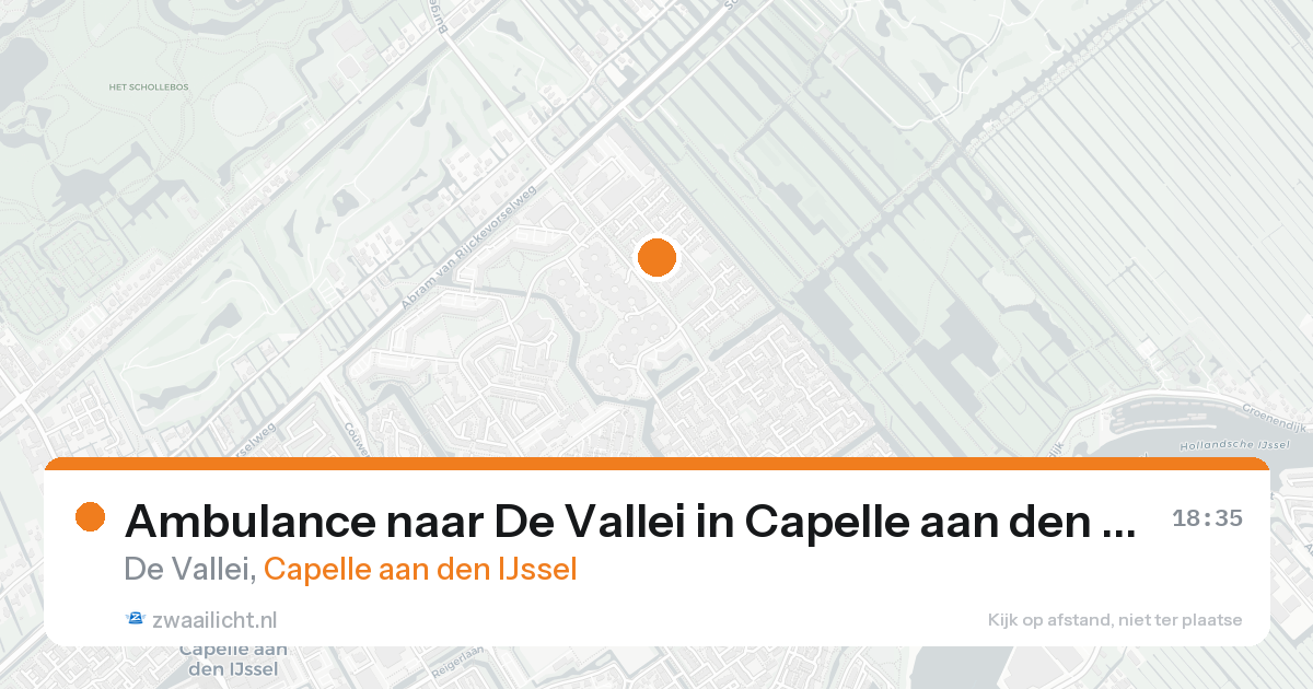 Ambulance naar De Vallei in Capelle aan den IJssel — 31 jan 2026