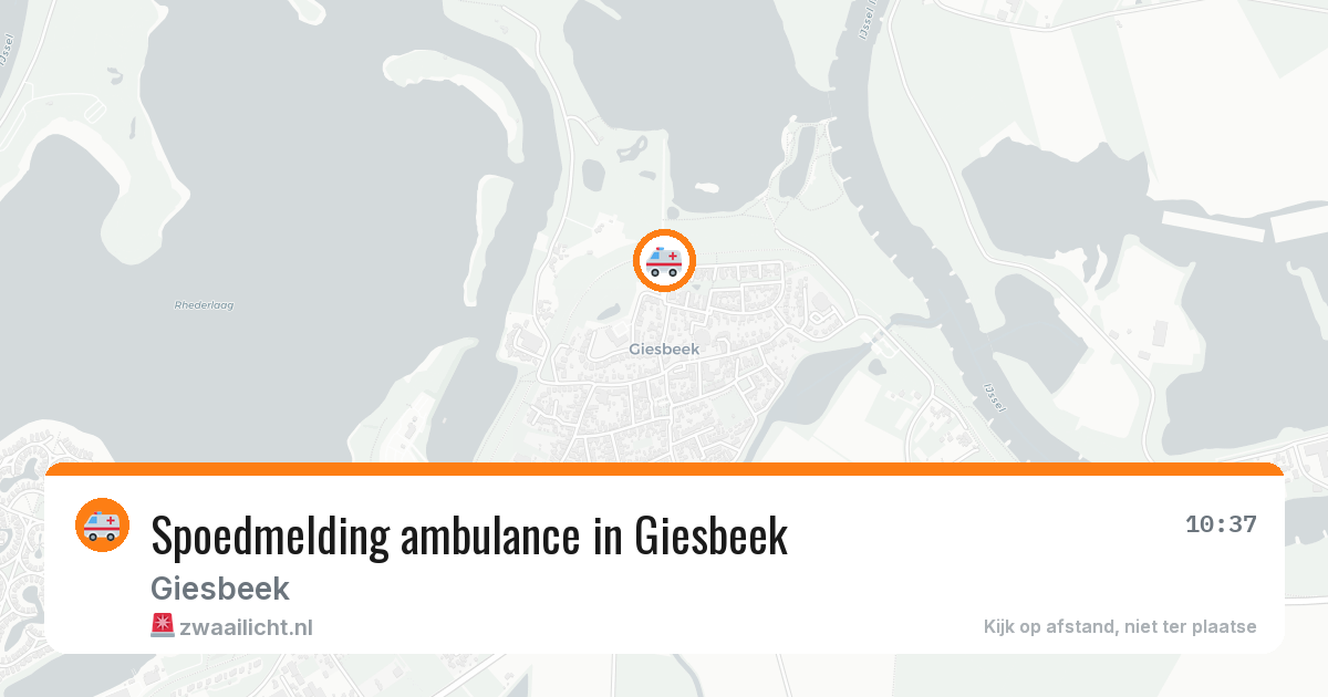 Spoedmelding ambulance in Giesbeek — 3 mrt 2026