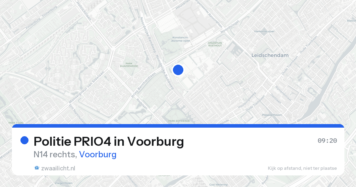 Politie PRIO4 in Voorburg — 23 aug 2026 | 🚨 Zwaailicht.nl