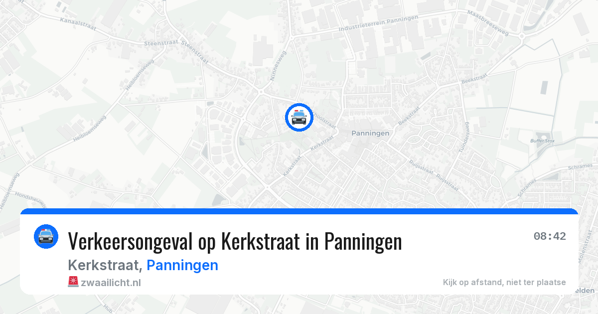 Verkeersongeval op Kerkstraat in Panningen — 24 jun 2026