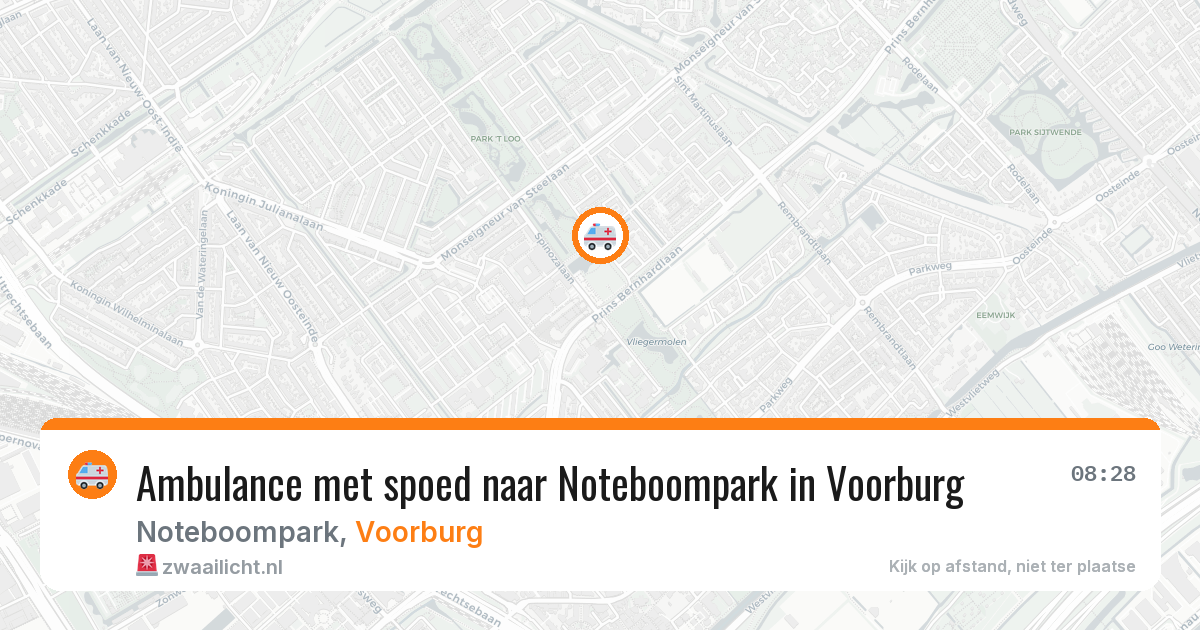 Ambulance met spoed naar Noteboompark in Voorburg — 25 jun 2026