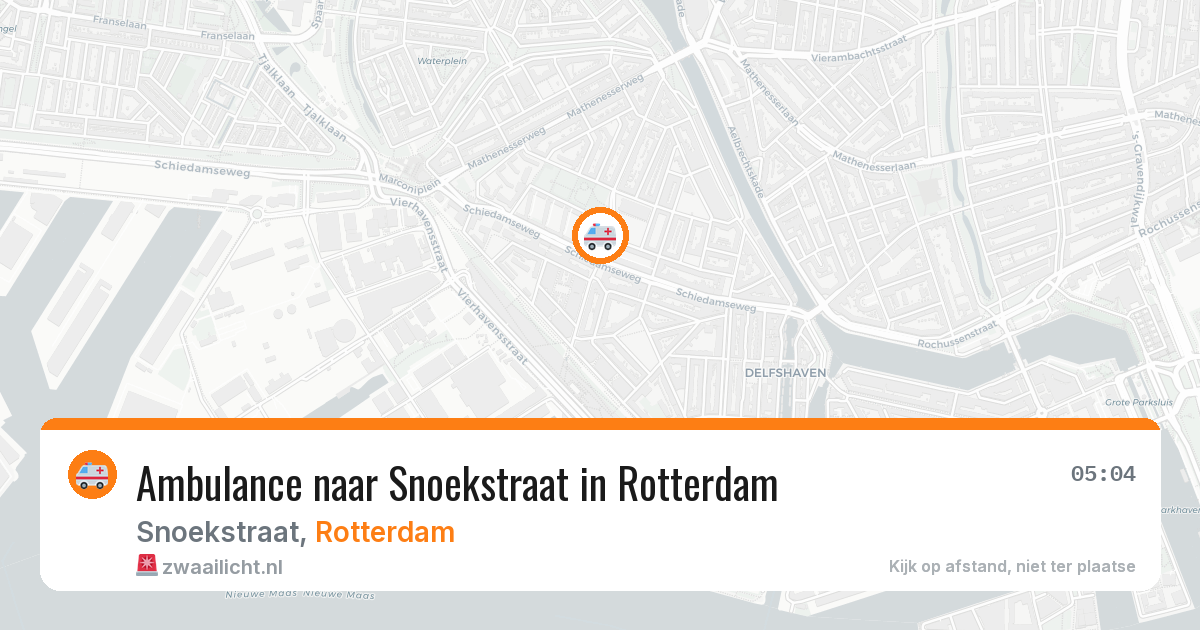 Ambulance naar Snoekstraat in Rotterdam — 5 jun 2026