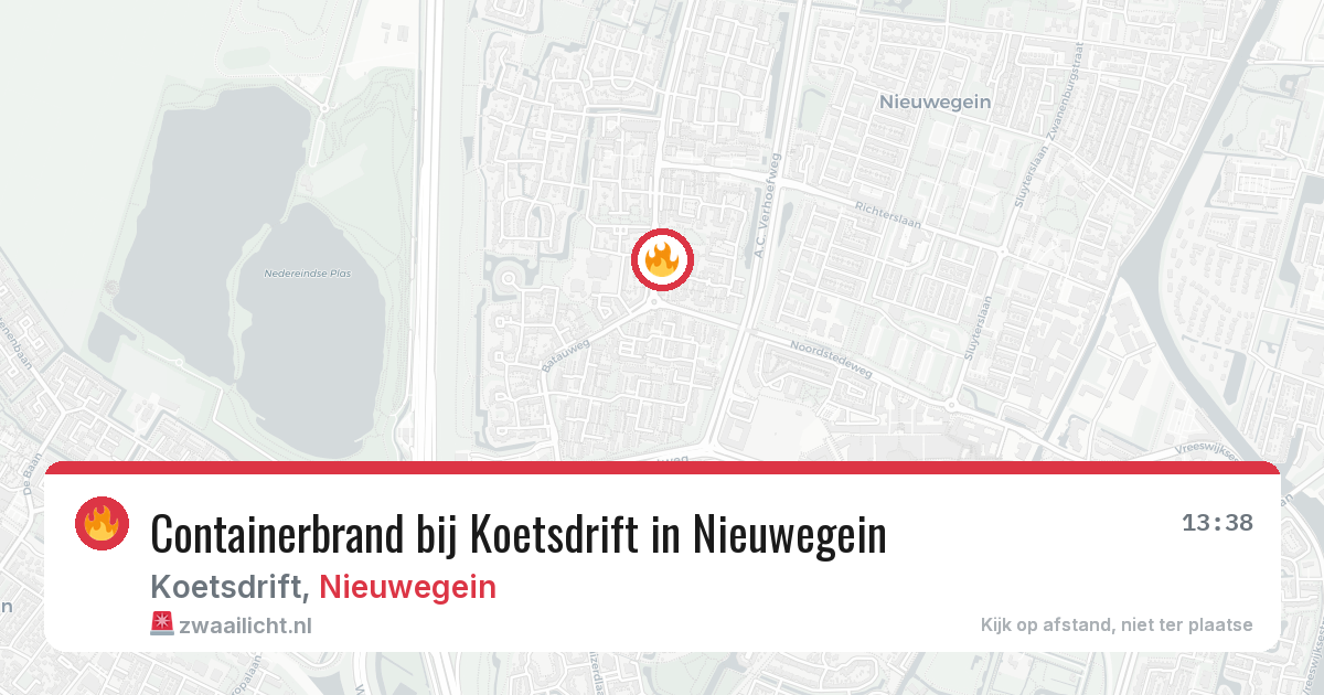 Containerbrand bij Koetsdrift in Nieuwegein — 4 apr 2026