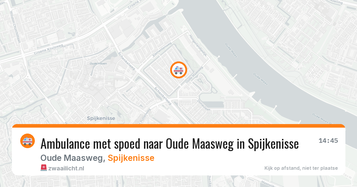 Ambulance met spoed naar Oude Maasweg in Spijkenisse — 31 mrt 2026