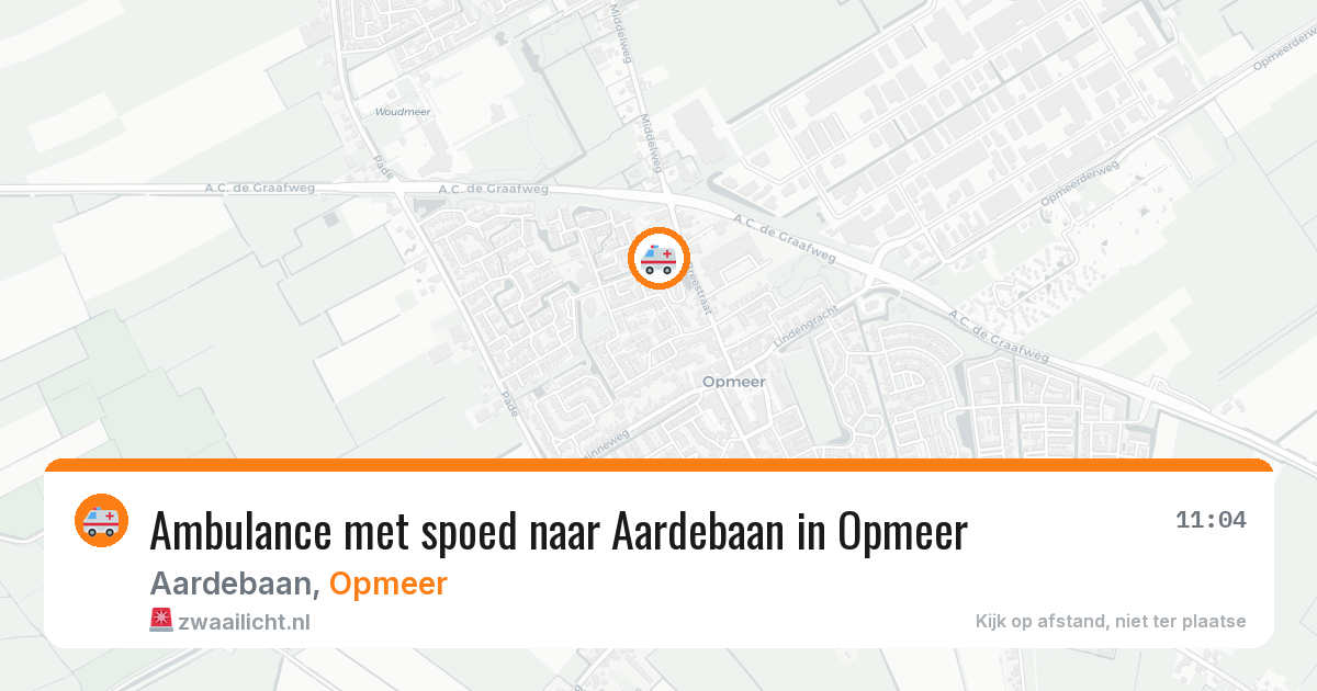 Ambulance met spoed naar Aardebaan in Opmeer — 30 jul 2026