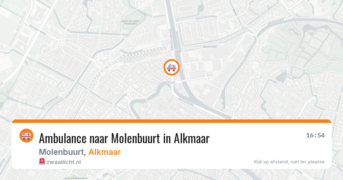 Ambulance naar Molenbuurt in Alkmaar — 18 jul 2026