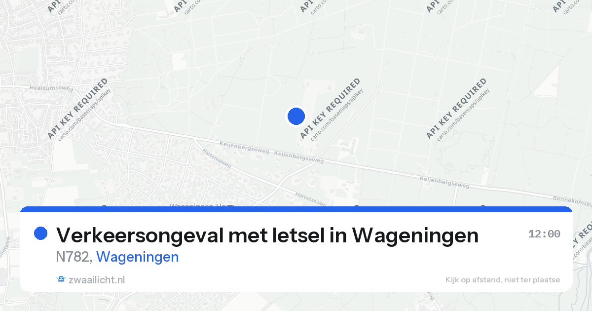 Verkeersongeval met letsel in Wageningen — 26 aug 2026