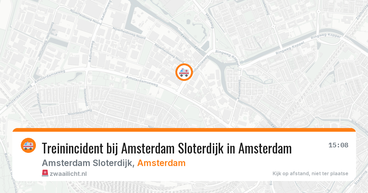 Treinincident bij Amsterdam Sloterdijk in Amsterdam — 29 jan 2026