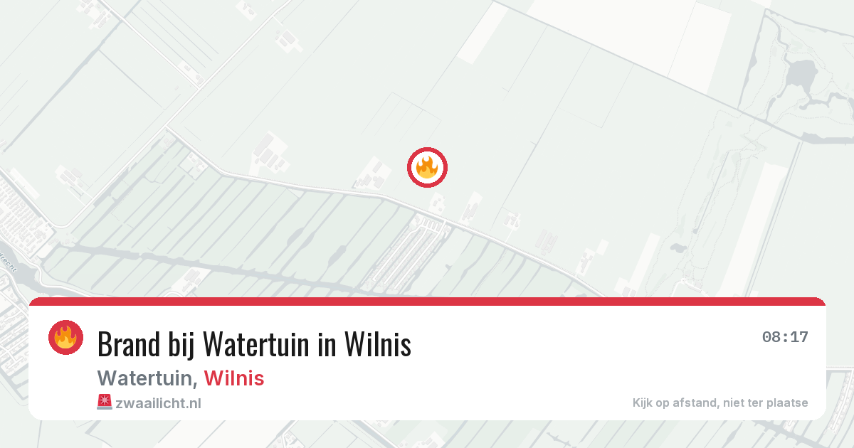 Brand bij Watertuin in Wilnis — 28 jun 2026