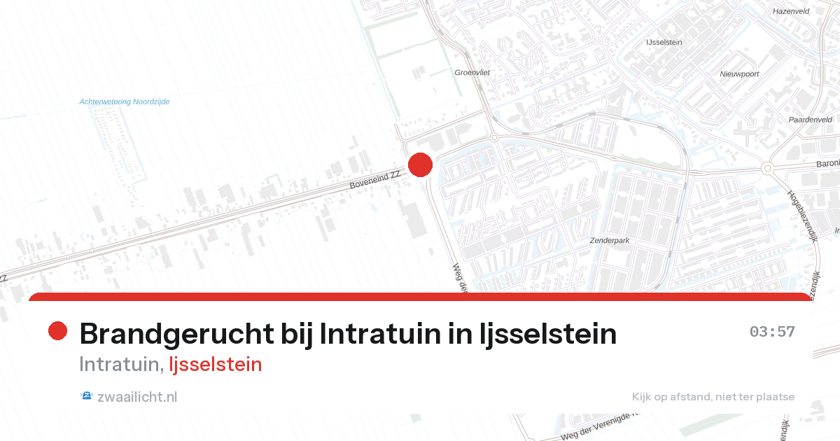 Brandgerucht bij Intratuin in Ijsselstein — 7 feb 2026