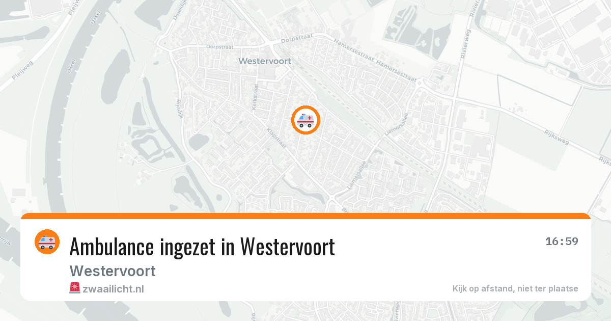 Ambulance ingezet in Westervoort — 10 aug 2026